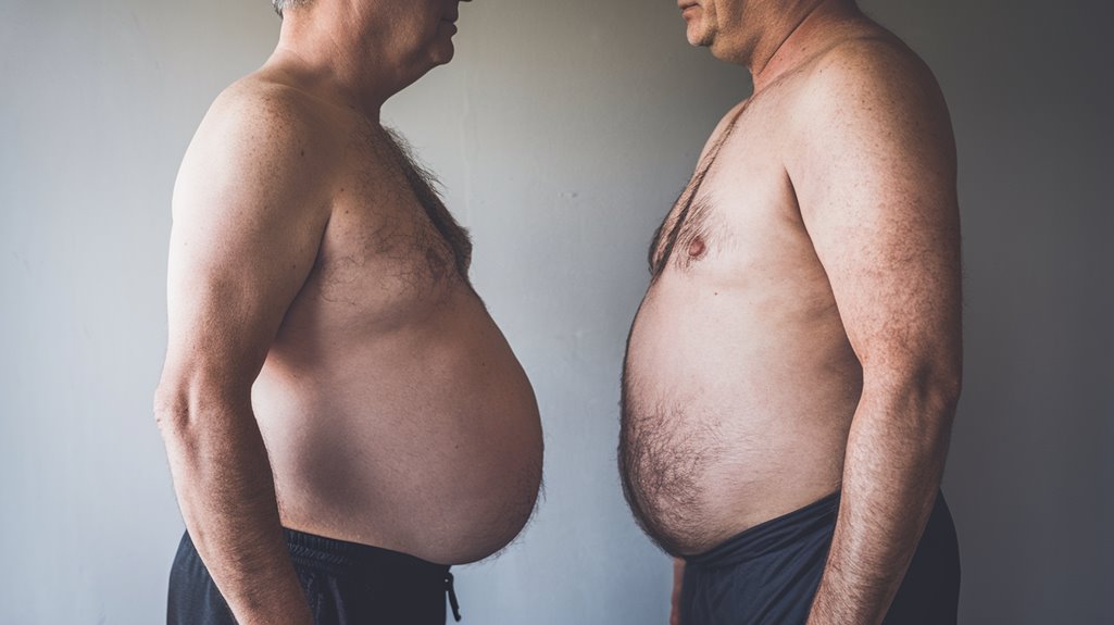 aging increases belly fat