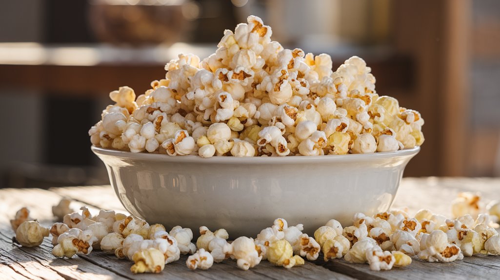 sea salt popcorn snack